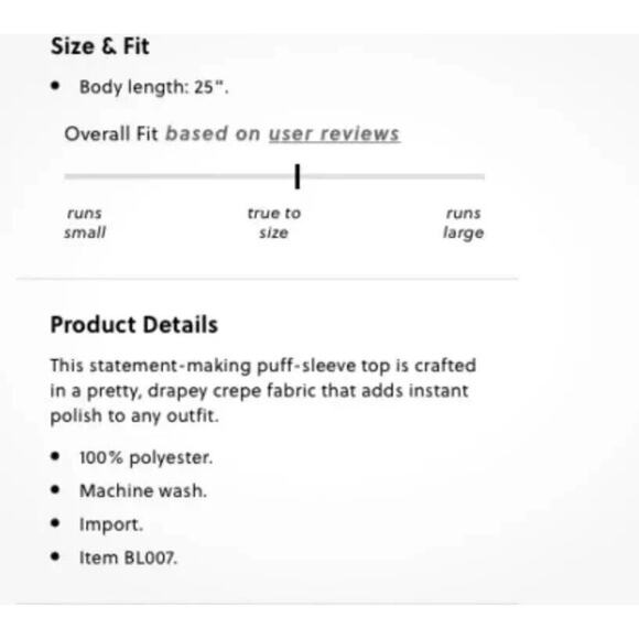 J Crew Shirt Womens 2XS Petite Black Puff Sleeve Satin Back‎ Crepe Office BL711 - Picture 2 of 9